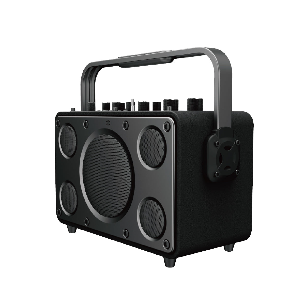 RS-BY52 Portable Retro Bluetooth Speaker with 4 Drivers & Type-C Charging