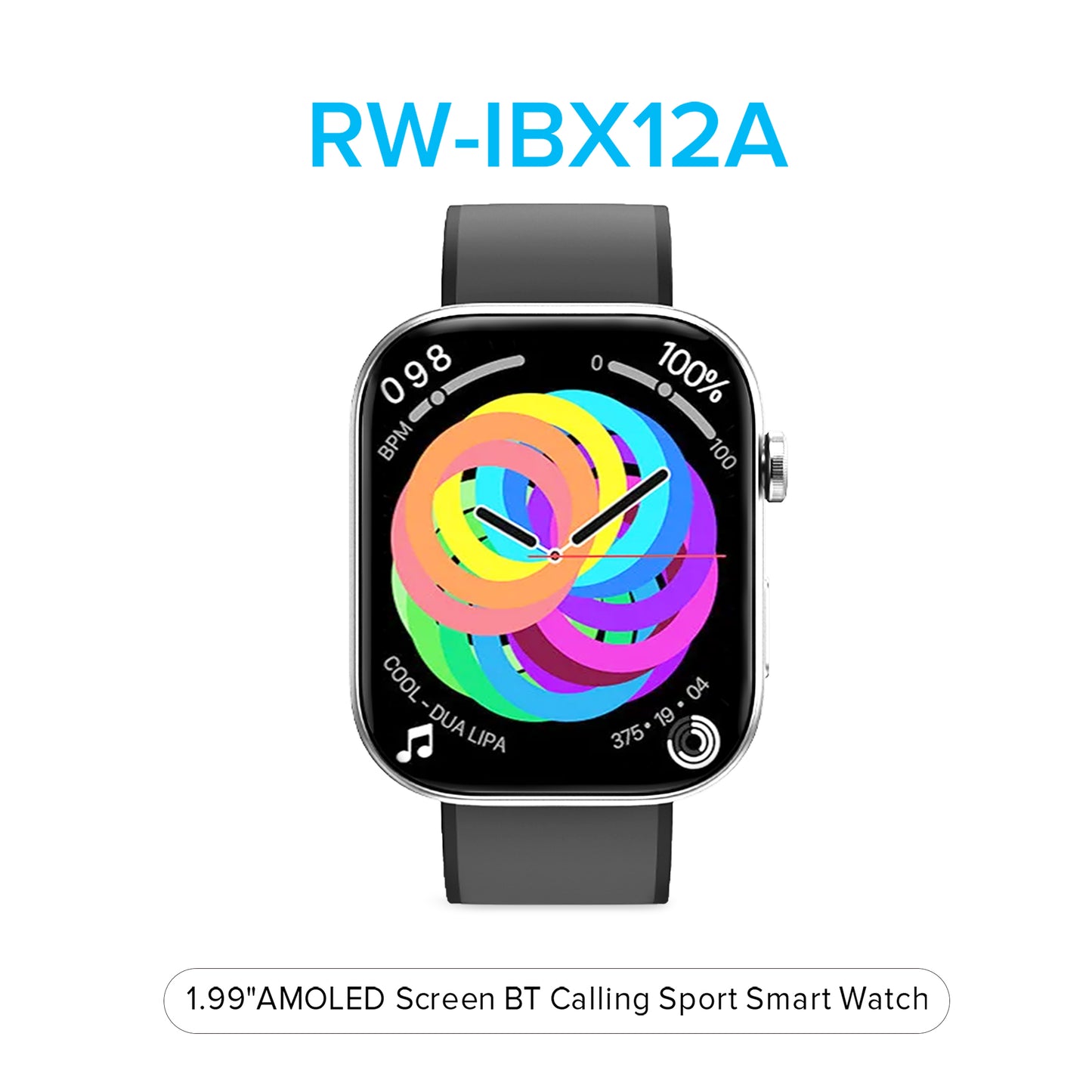 1.99" AMOLED Screen BT Calling Sport Smart Watch