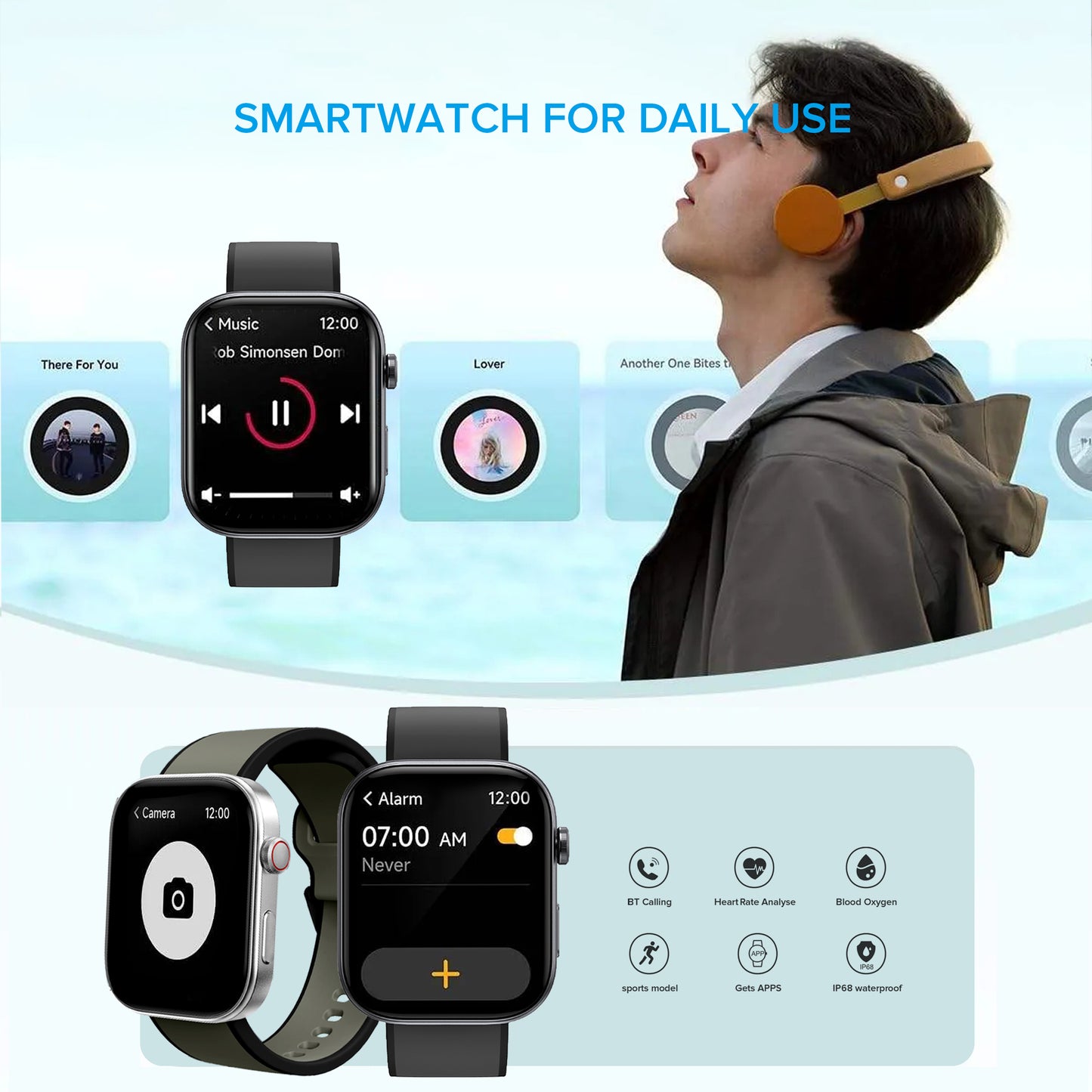 1.99" AMOLED Screen BT Calling Sport Smart Watch