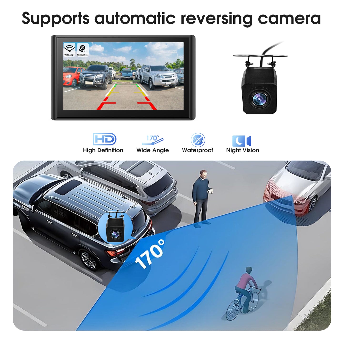 KTX 7" Portable Wireless CarPlay Touch Screen