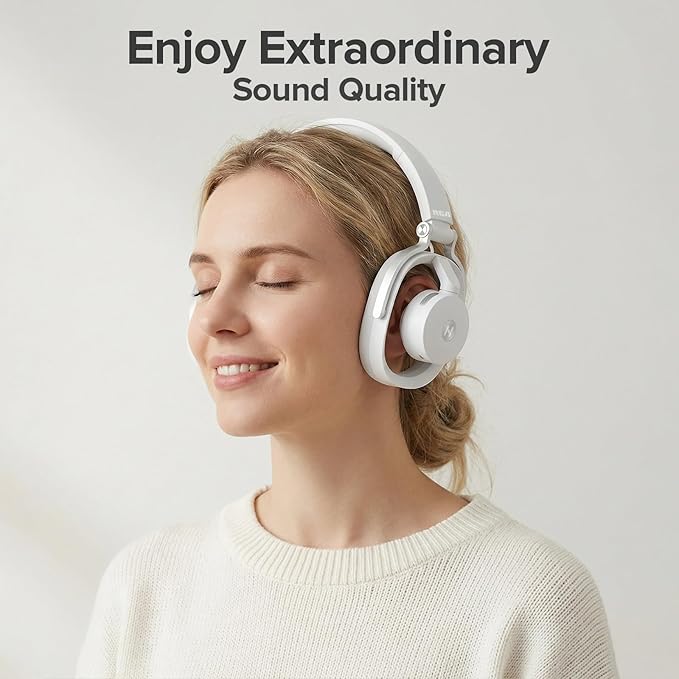 RCA Bluetooth Over-Ear Headphones, 40H Playtime