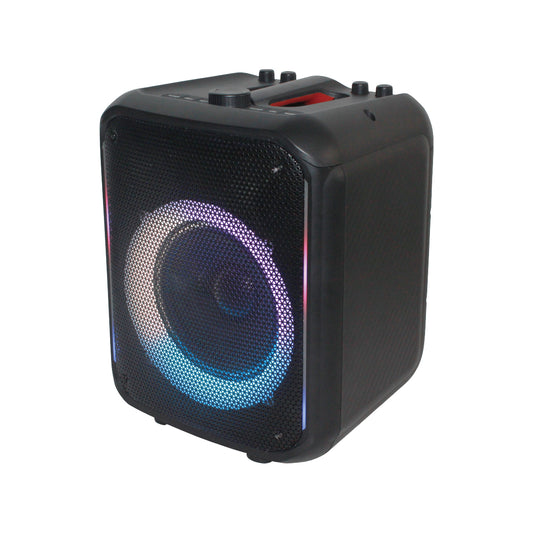 RS-FL1218 Multi-Function Portable Party Speaker with Dual Woofers & LED Effects