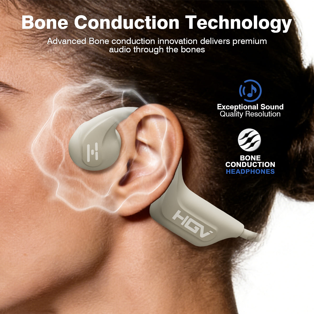 Open-Ear Bone Conduction Bluetooth Headphones for Sports