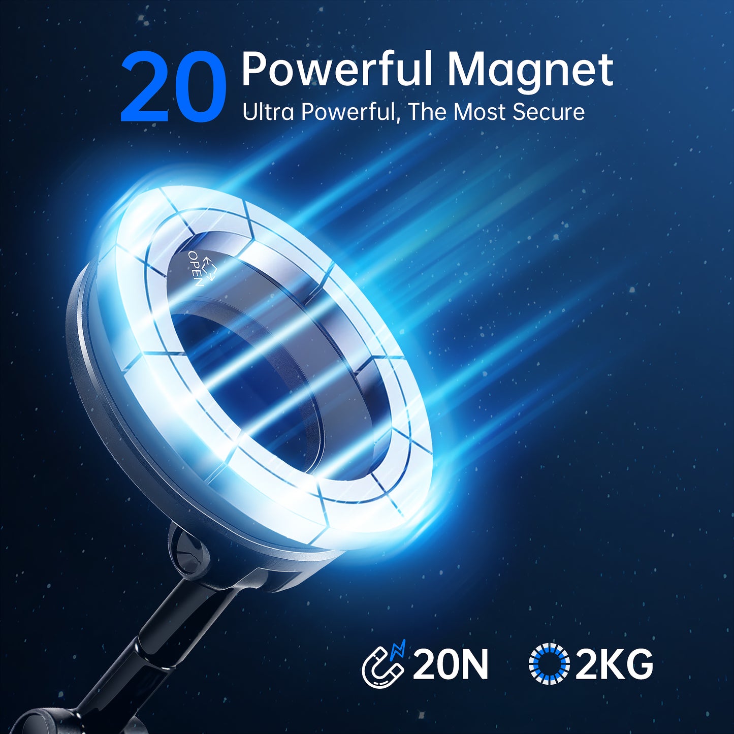 KTX Magnetic Car Phone Holder – MagSafe Compatible, 360° Adjustable