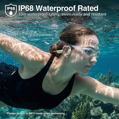 Open-Ear Bone Conduction Headphones for Swimming & Running