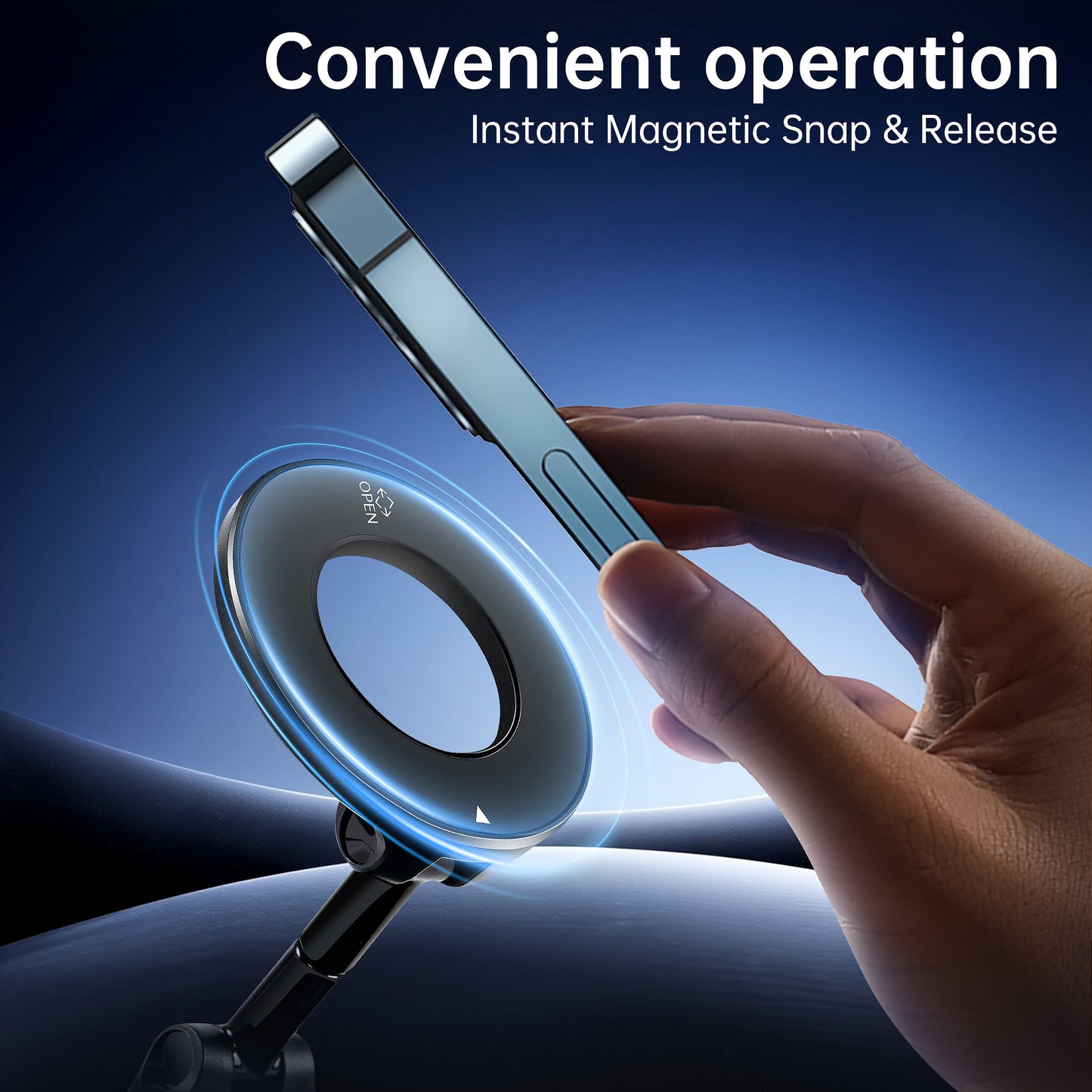 KTX Magnetic Car Phone Holder – MagSafe Compatible, 360° Adjustable