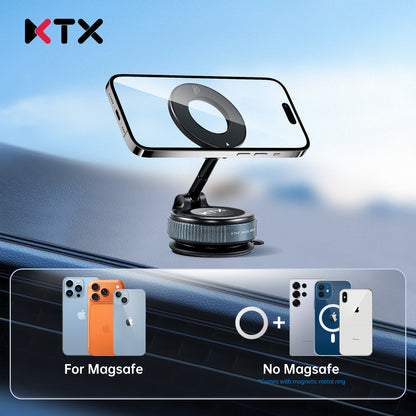 KTX Magnetic Car Phone Holder – MagSafe Compatible, 360° Adjustable