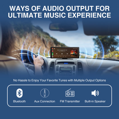 KTX 10.26" Portable CarPlay & Android Auto Display – 4K Dash Cam