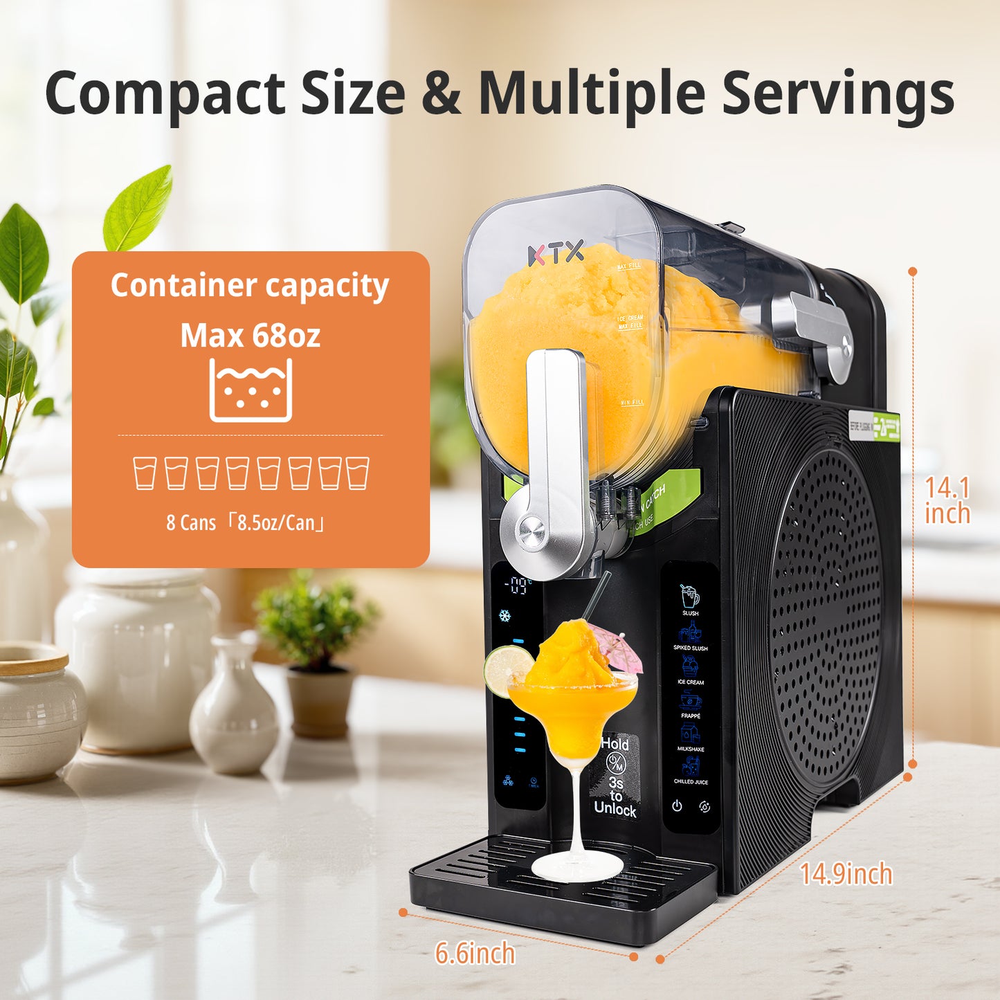 KTX 6 IN1 Slushie Machine
